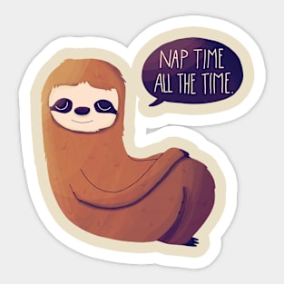 Nap Time All The Time Sticker